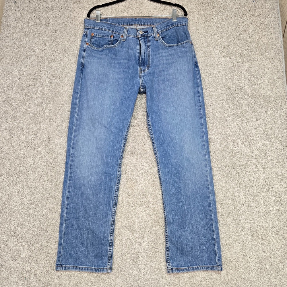 Levis 559 Jeans Mens 34x30 (fit 34x28) Blue Medium Wash Relaxed Straight stretch